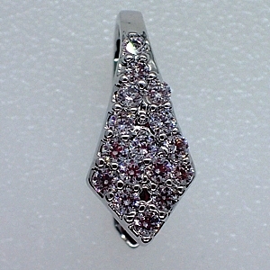 Pendant Bail with Cubic Zirconia Detail